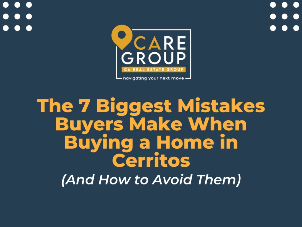 Home buyers reviewing common mistakes when buying a home in Cerritos, California