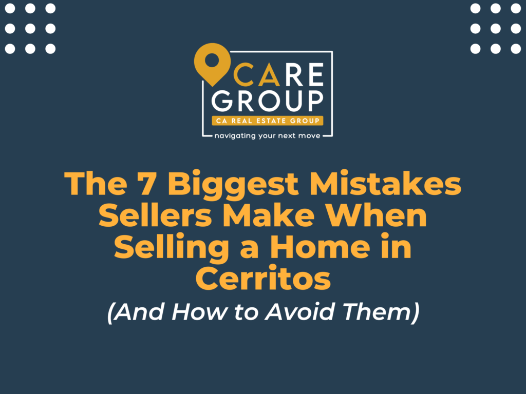 Cerritos homeowner discussing common home selling mistakes with a local real estate agent