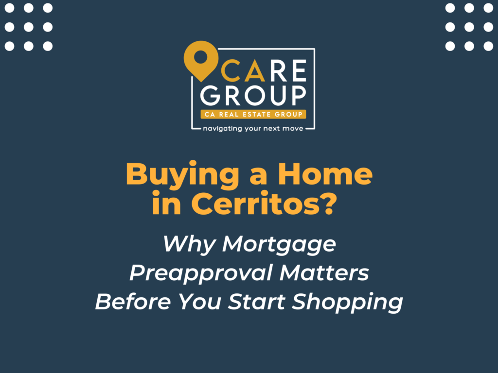 Cerritos homebuyer learning about mortgage preapproval before shopping for a home