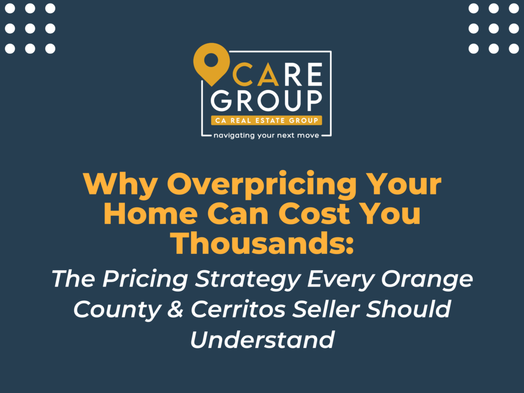 Home seller comparing different listing prices and the financial cost of overpricing a home
