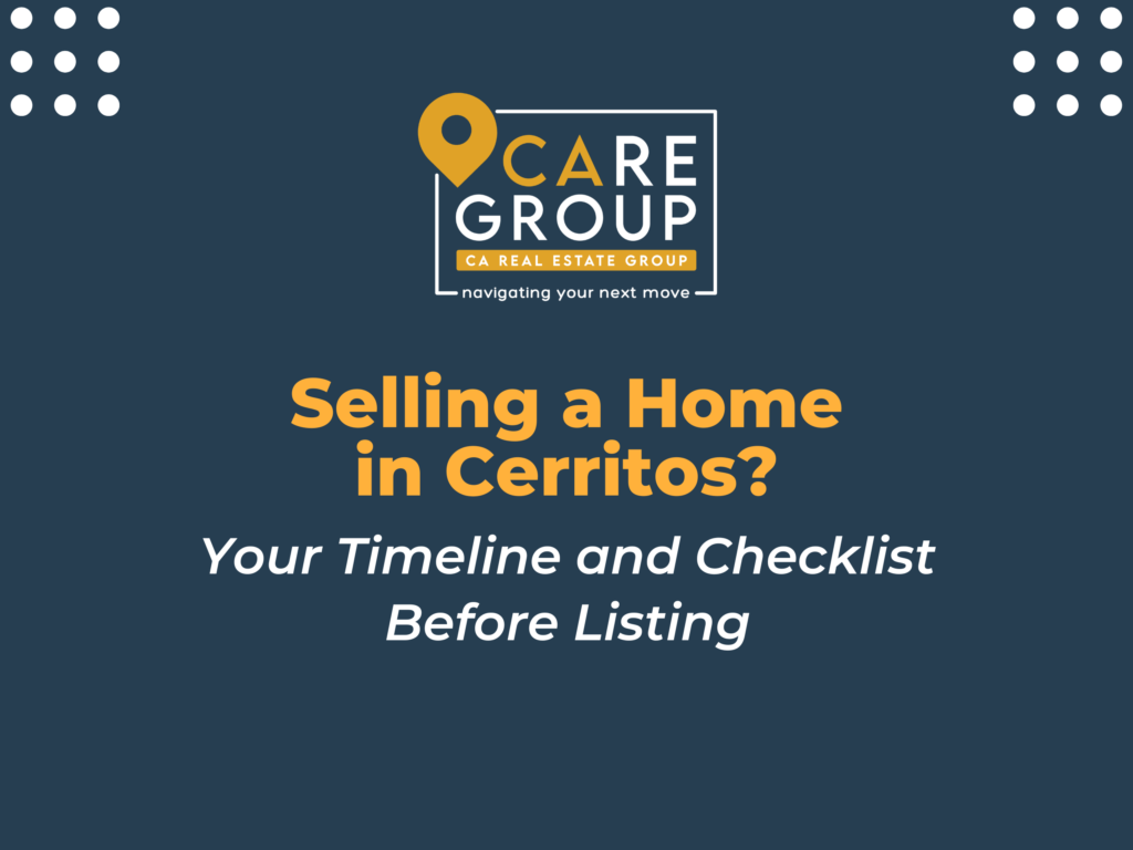 Cerritos homeowner preparing a home for sale before listing
