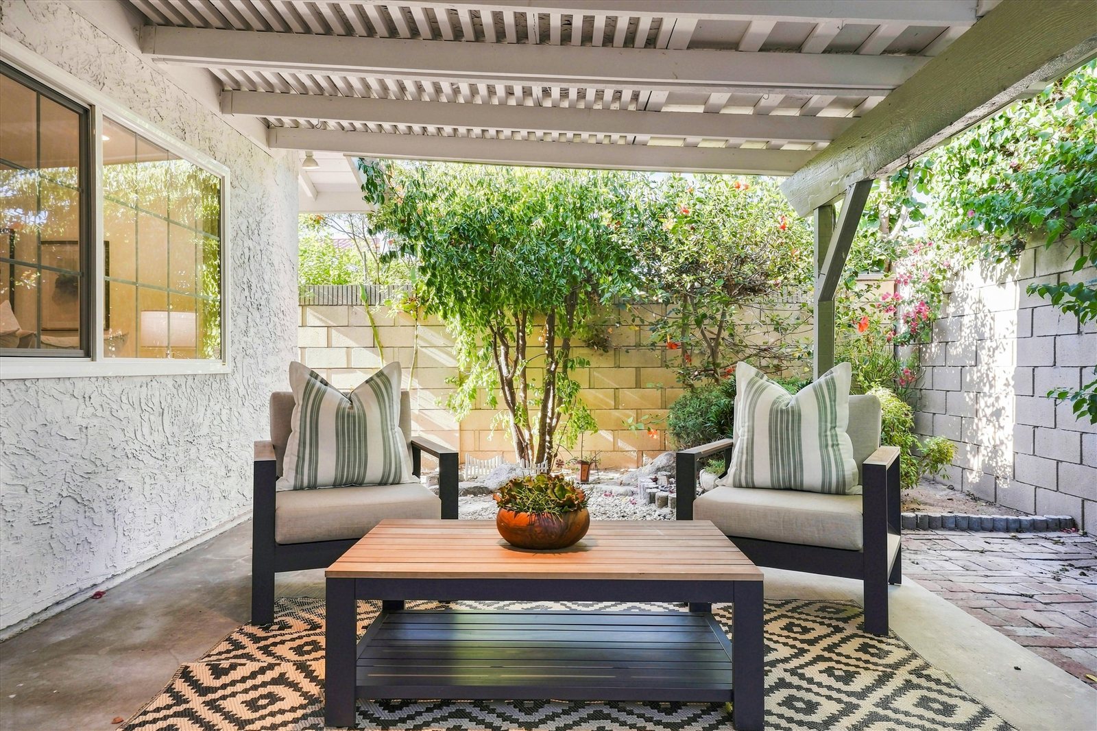 Covered back patio at 15618 Caulfield Ave in Norwalk