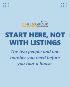 What to do before you start shopping for a home: choose an agent, choose a lender, get pre-approved, and set your budget backwards from the monthly payment