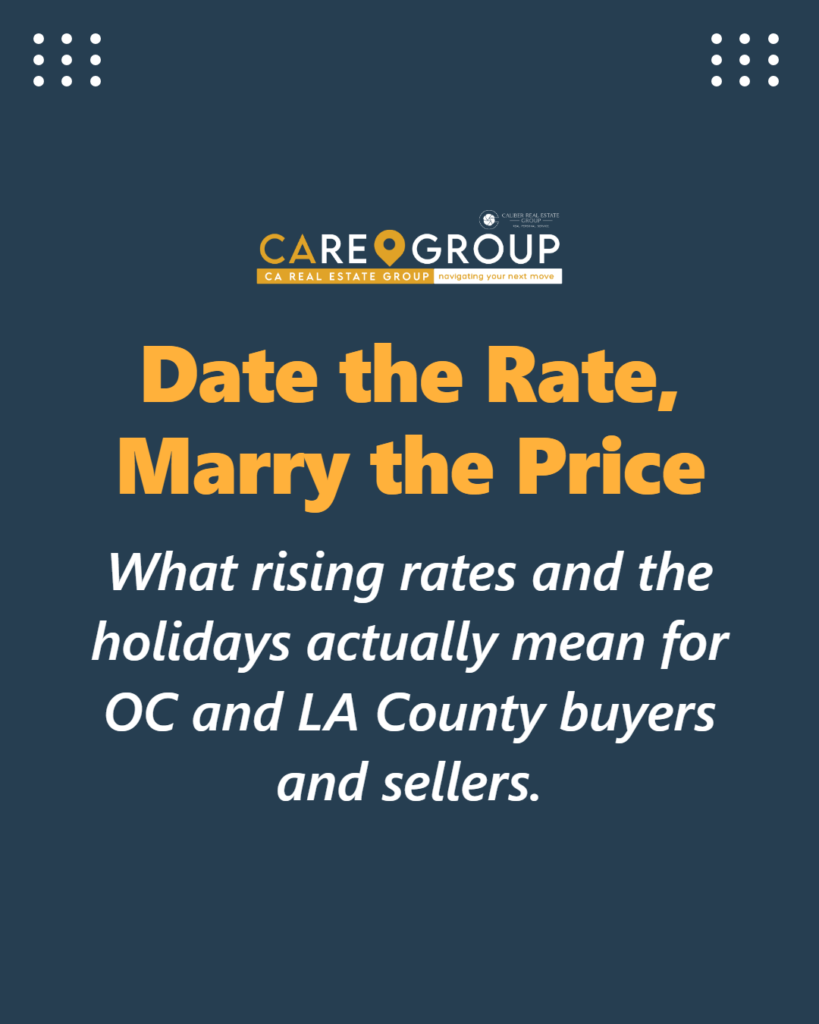 Rising interest rates and the holidays: what it means for Orange County and Los Angeles County home buyers and sellers
