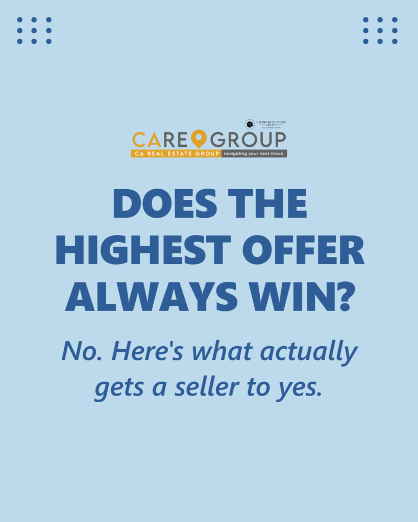How to structure a winning offer in Orange County and Los Angeles County by reading the seller's pricing strategy and packaging price with terms