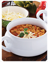 Tomato-Basil Lentil Pasta Soup