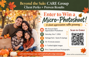 Enter to win a micro-photoshoot: 8th Annual Client Appreciation Photoshoot, Saturday November 7, 2026, Heritage Park, Santa Fe Springs